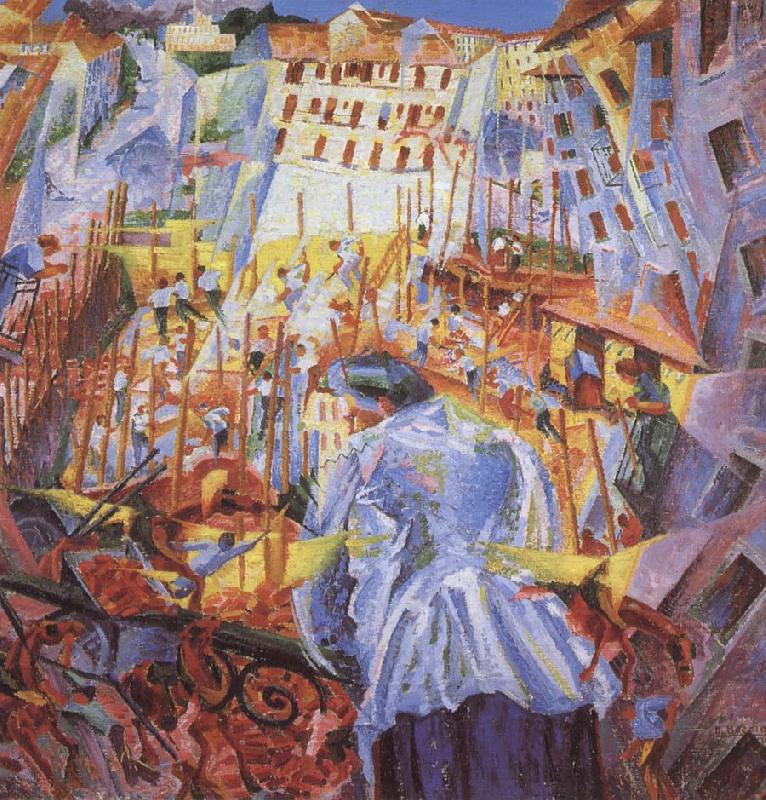 Gatuljud trang into your home, Umberto Boccioni